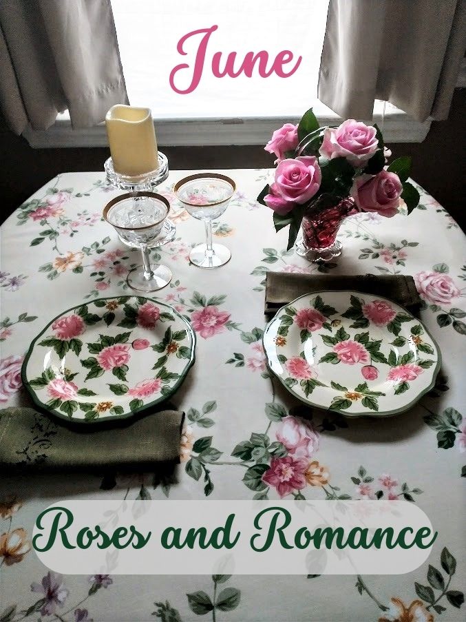 table decorations for june named roses and romance table set for two pinks and greens