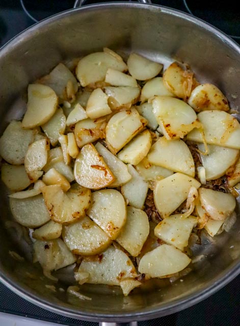 sauteed potatoes and onions