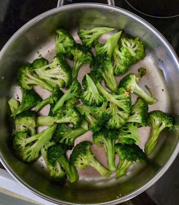 saute broccoli in skillet