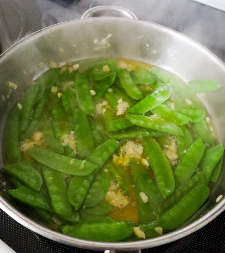 a steaming skillet after using wine to evaporate the alcohol