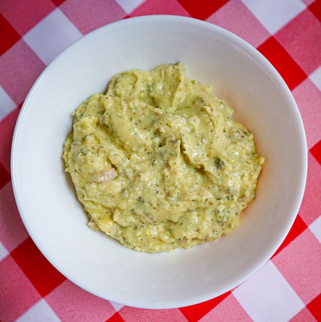 garlic butter spread with olive oil herbs and spices