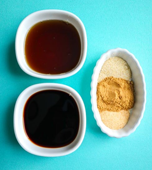 marinade ingredients soy sauce sesame oil garlic and onion powder and ground ginger